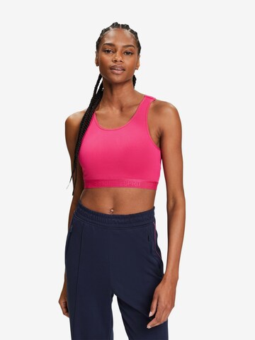 Bustier Soutien-gorge de sport ESPRIT en rose : devant