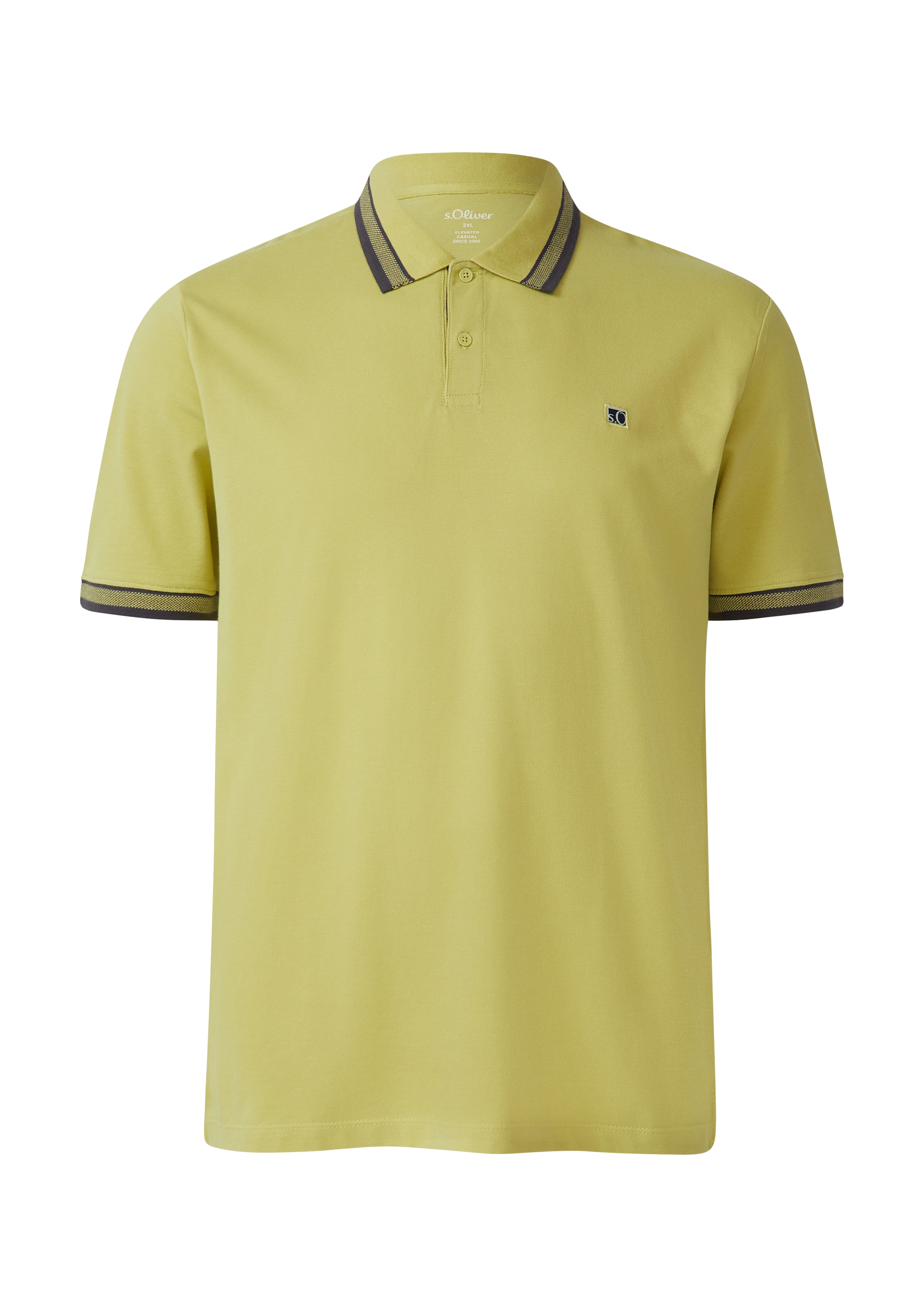 s.Oliver Men Big Sizes Poloshirt in Grün: Vorderseite