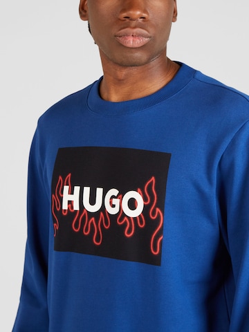 HUGO - Sweatshirt 'Duragol' em azul