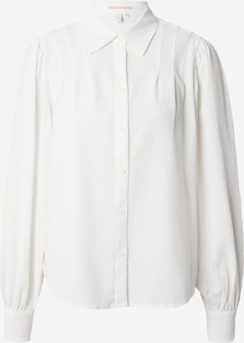 QS Blouse in White: front