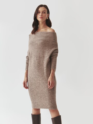 Robes en maille 'Awati' TATUUM en beige : devant