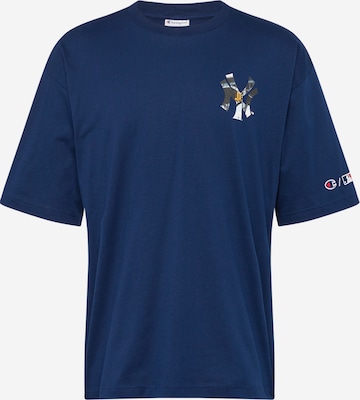 Champion Authentic Athletic Apparel T-Shirt in Blau: predná strana