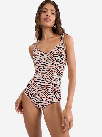 TRIUMPH Badeanzug ' Red Label Summer Wild ' in Beige: Vorderseite