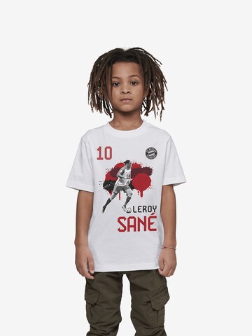 FC BAYERN MÜNCHEN T-Shirt 'Leroy Sané' in Weiß: predná strana