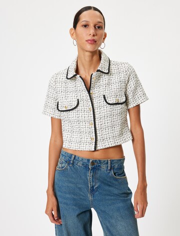 Koton Bluse in Weiß: Vorderseite