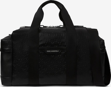 juoda Karl Lagerfeld „Weekender“ krepšys: priekis