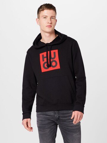 HUGO - Sweatshirt 'Daltorres' em preto: frente