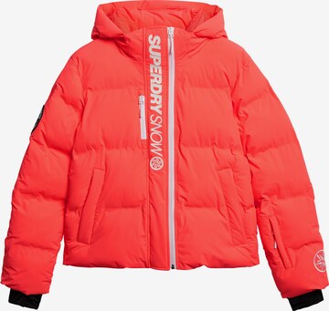 Superdry Athletic Jacket in Red: front