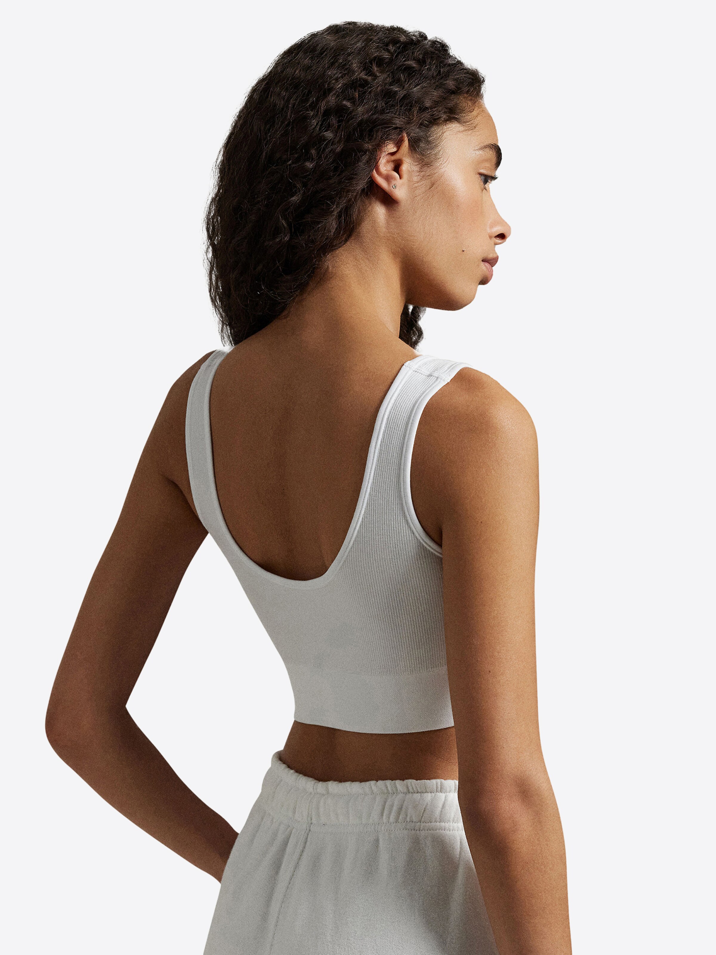 Polo Ralph Lauren Bustier BH ' Ribbed Seamless ' in Wit