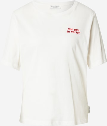 balts Marc O'Polo T-Krekls: no priekšpuses