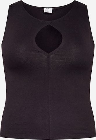 Cotton On Curve Top 'LARA' in Black: front