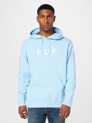 HUF Sweatshirt in Blue: front