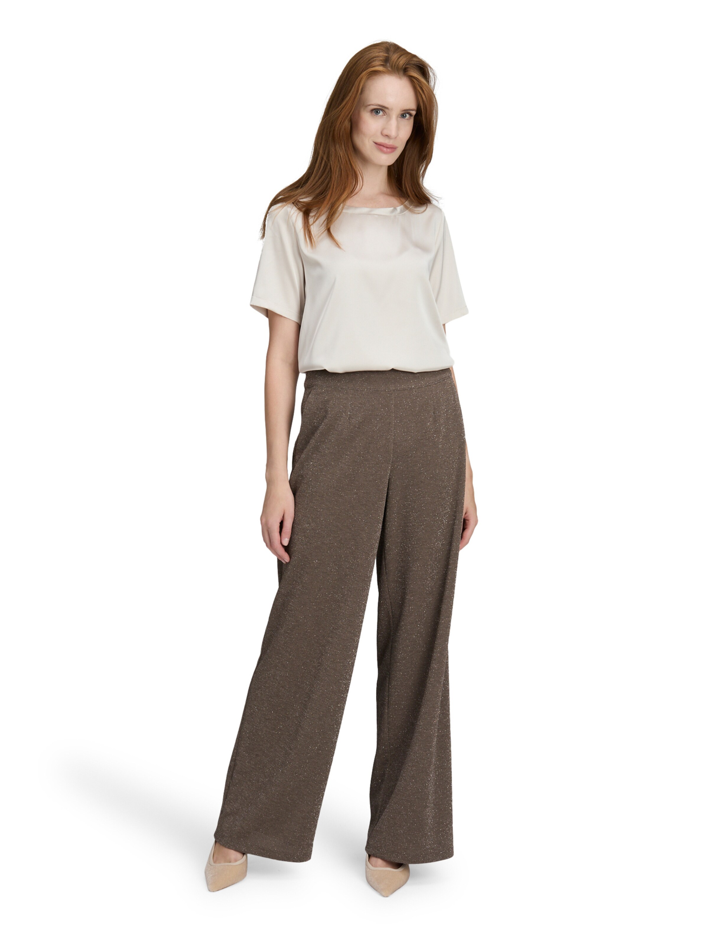 Betty Barclay Loose fit Trousers 'Marlene' in Brown