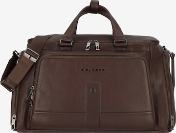 Piquadro Travel Bag in Brown: front