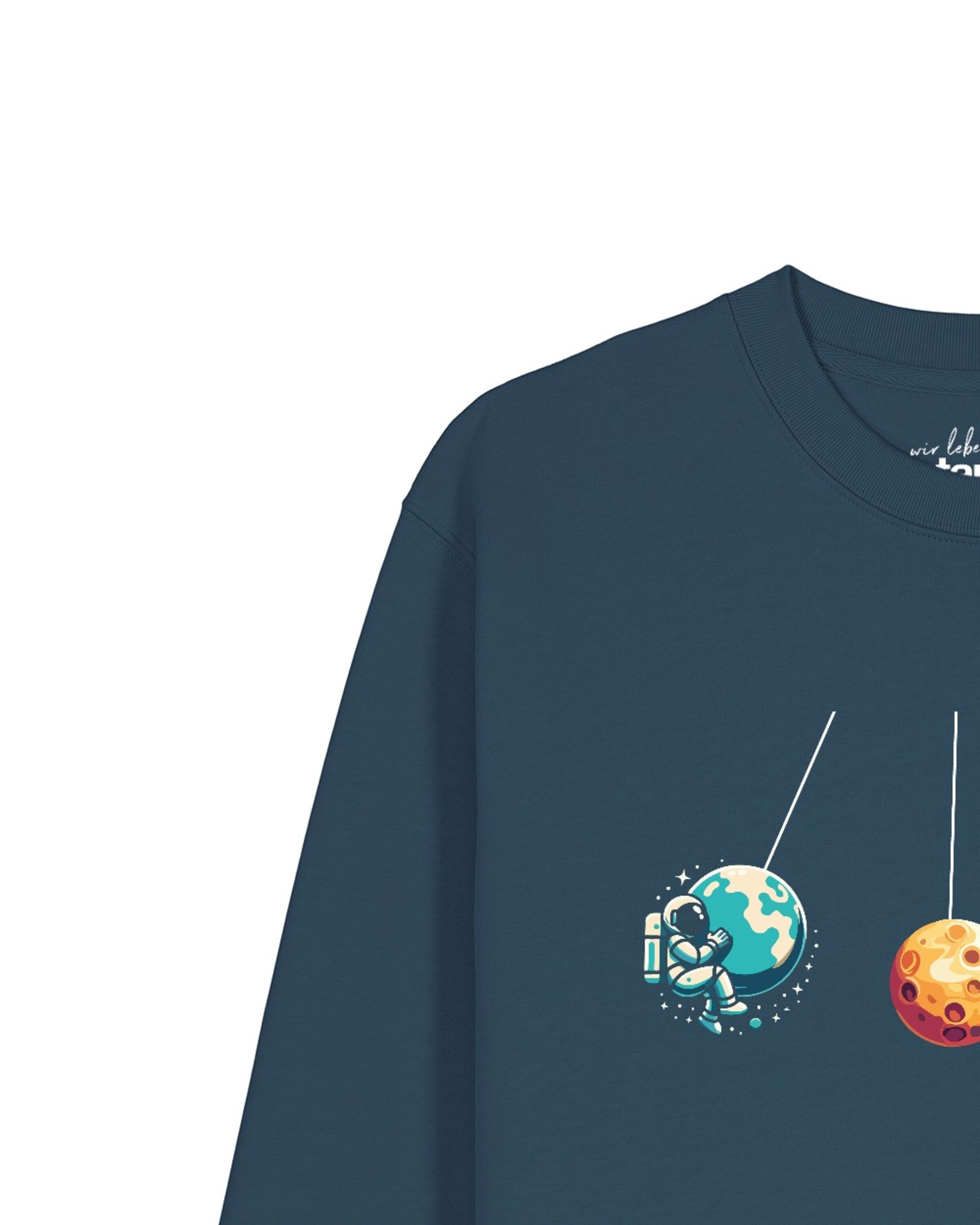 Watapparel Sweatshirt 'Weltraumforscher' in Blauw