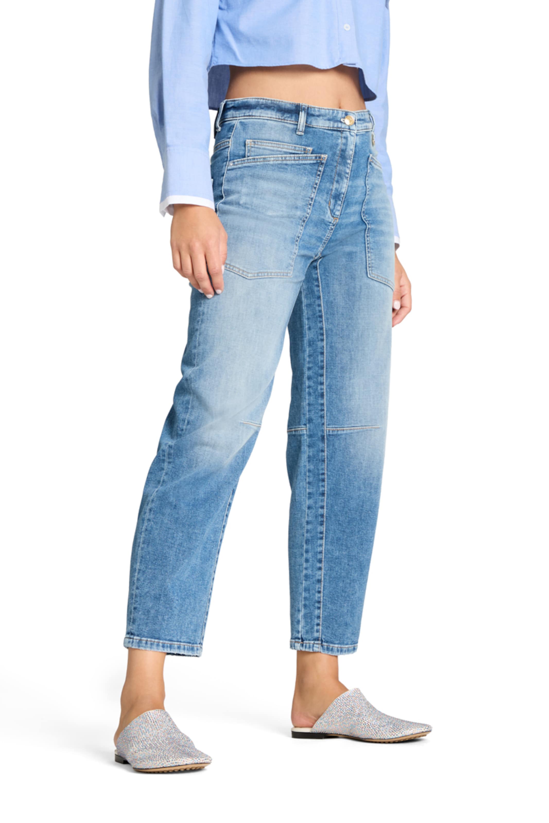Cambio Loosefit Jeans ' Ocean ' in Blau