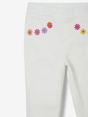 Coupe slim Jean 'Daisy' Desigual en blanc