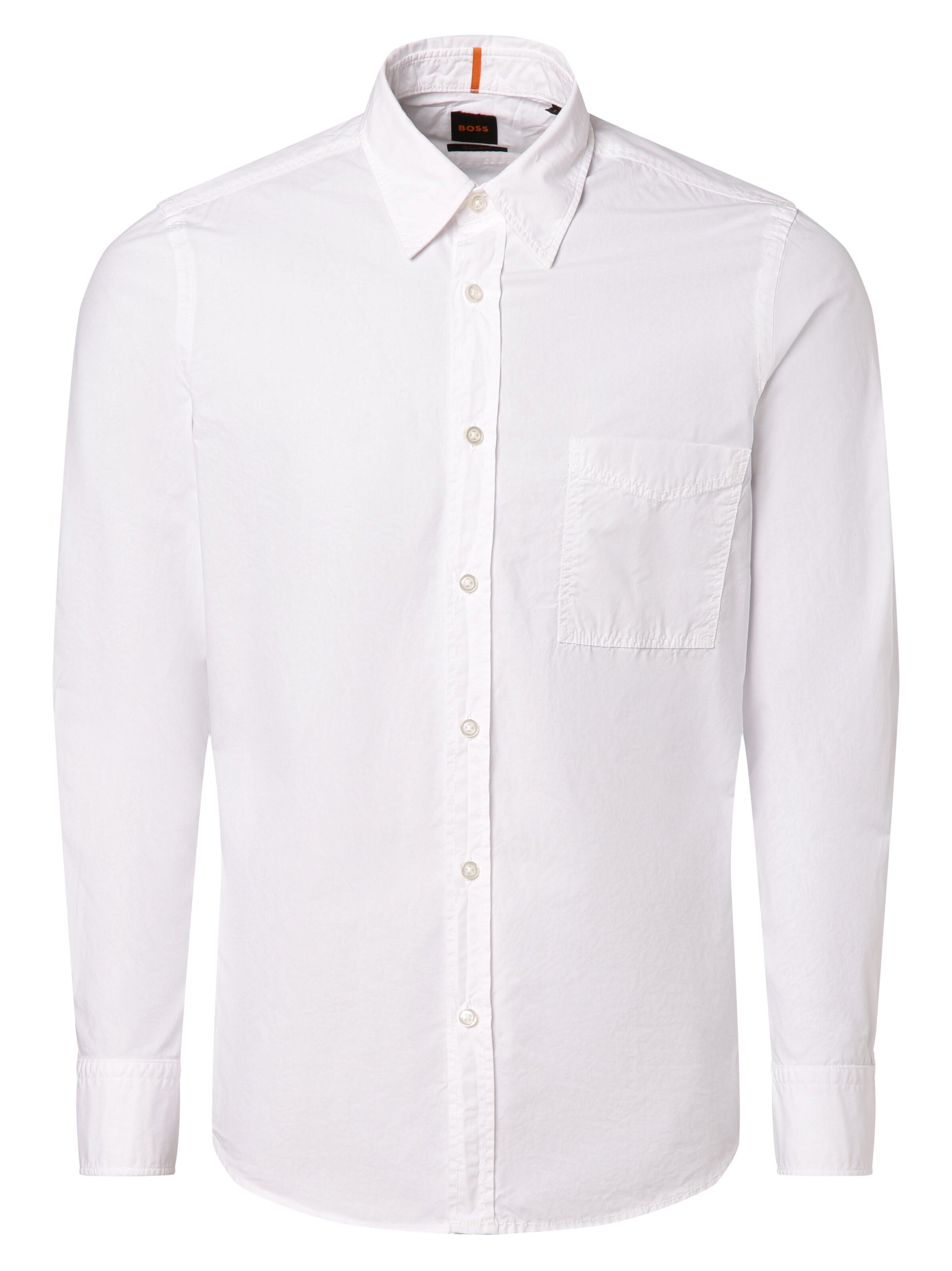 Coupe regular Chemise 'Relegant 6' BOSS en blanc : devant