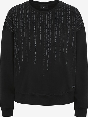 Jette Sport Sweatshirt in Black: front