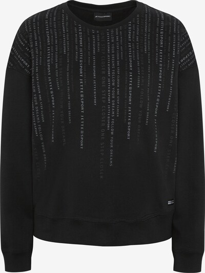 Jette Sport Sweatshirt in silbergrau / schwarz, Produktansicht