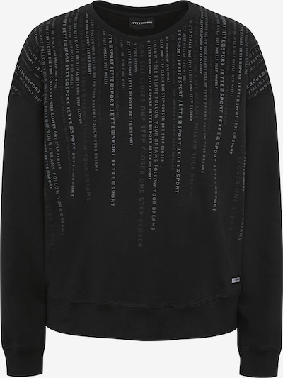 Jette Sport Sweatshirt in silbergrau / schwarz, Produktansicht