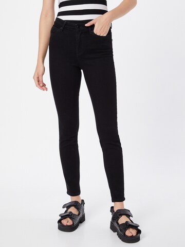 GUESS סקיני ג'ינס בשחור: מלפנים