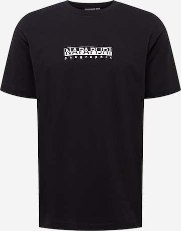 NAPAPIJRI Shirt in Zwart: voorkant