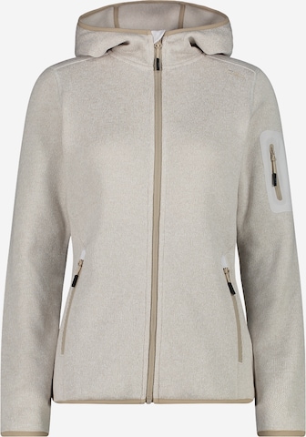 CMP Athletic Fleece Jacket in Beige: front