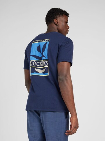 Dockers - Camisa em azul: frente
