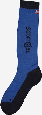 TROLLKIDS Normální Sportovní ponožky – modrá: přední strana