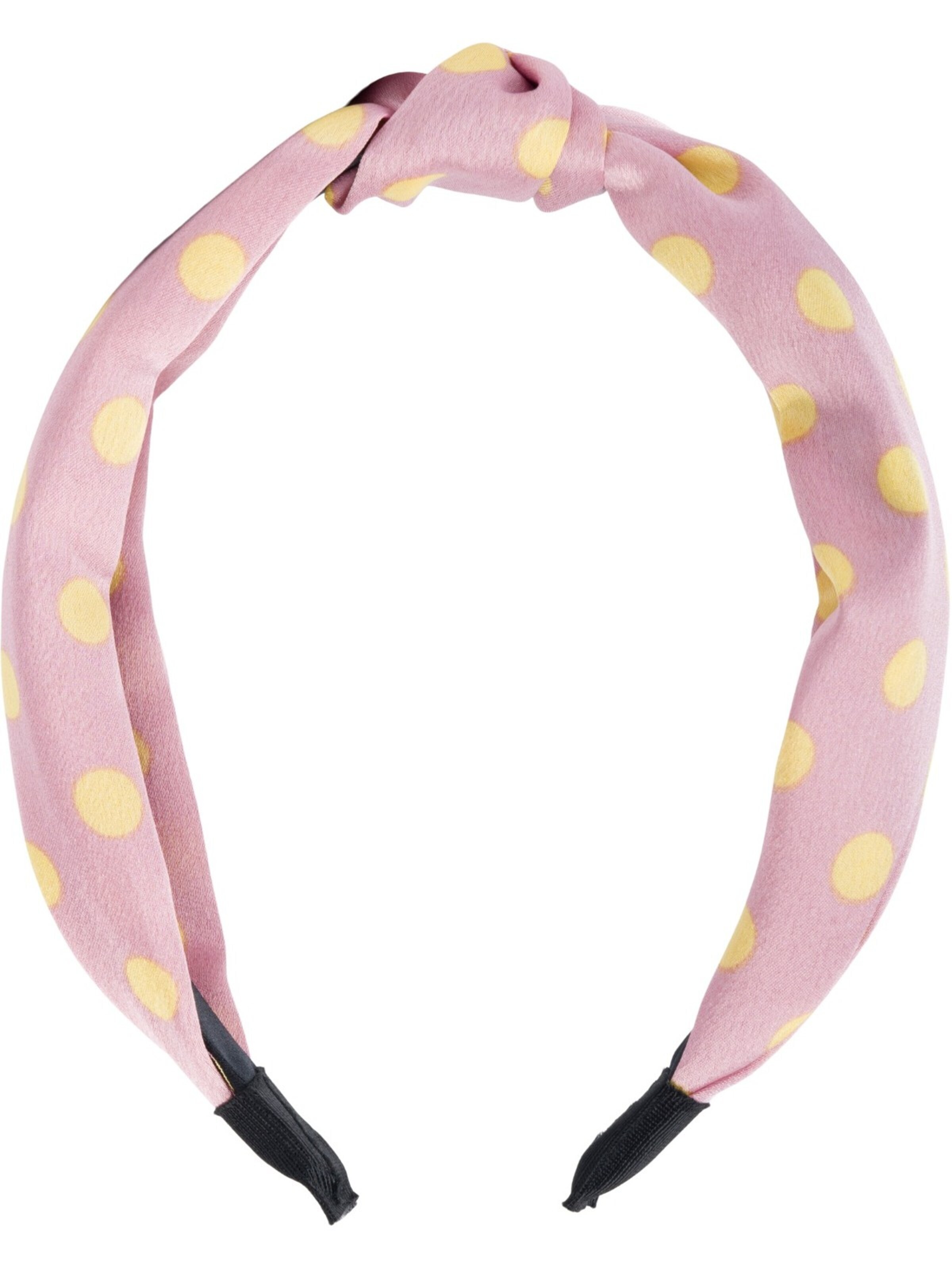 styleBREAKER Hair jewelry 'Haarreif gepunktet mit Knoten Rockabilly' in Pink