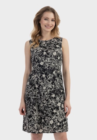 Robe Usha en noir : devant