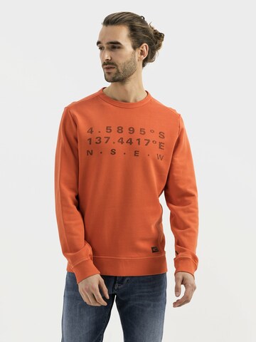 CAMEL ACTIVE Sweatshirt in Orange: front
