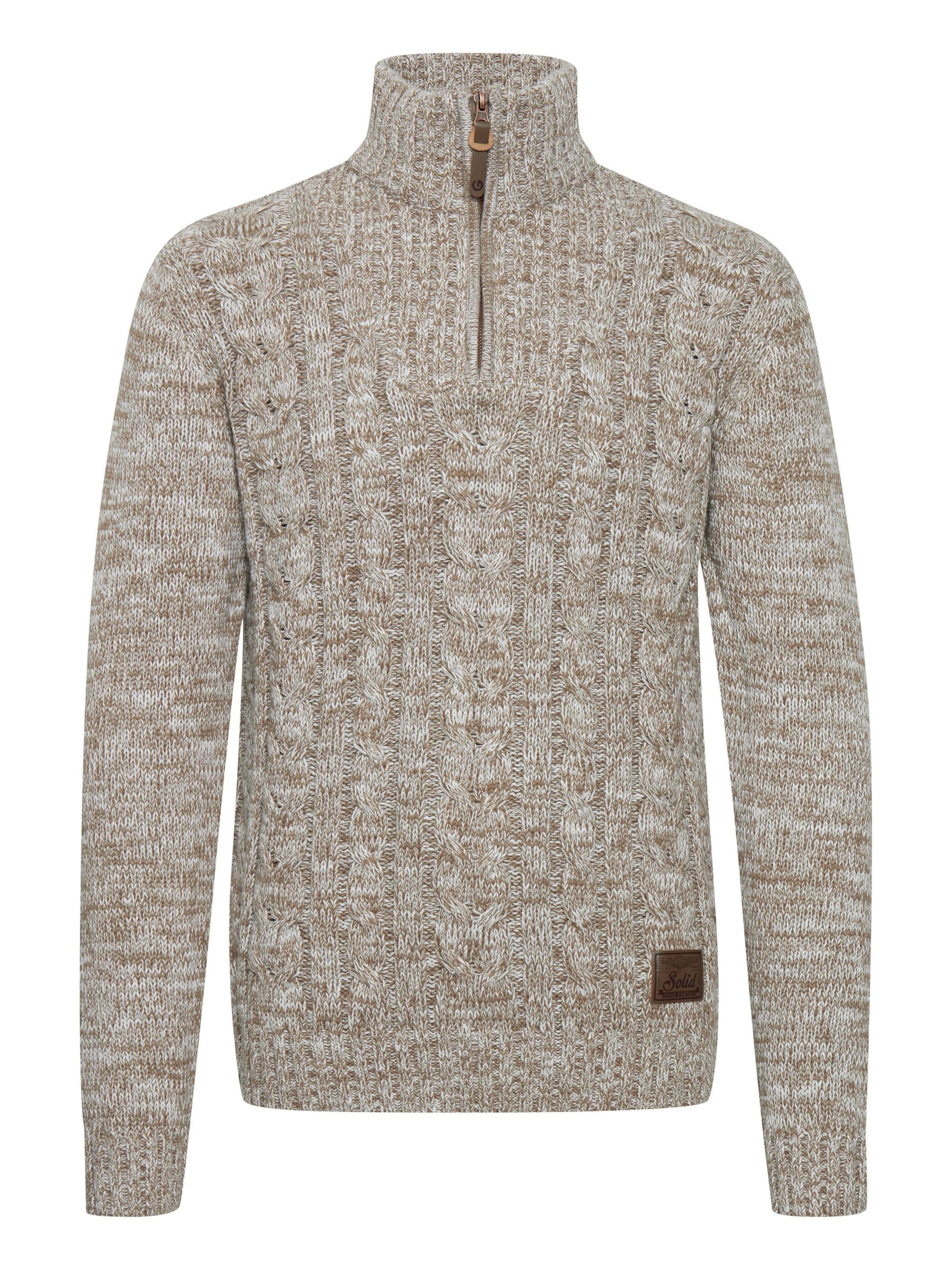 !Solid - Pullover 'Pankraz' em bege: frente