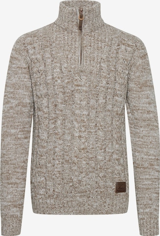 !Solid Strickpullover 'Pankraz' in Beige: Vorderseite