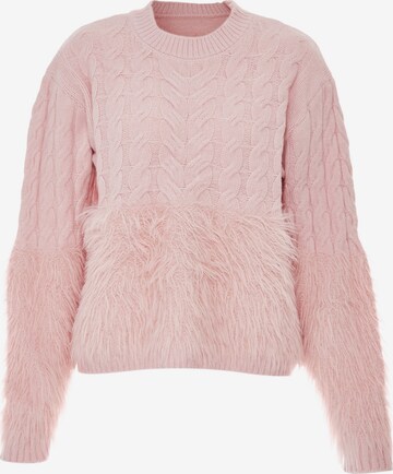 Poomi Sweater in Pink: front