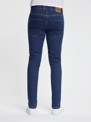 Maskovick Slimfit Jeans 'MASKOVICK - Heren Jeans - Slim Fit - Milano – Stretch - Denim Broek' in Blauw