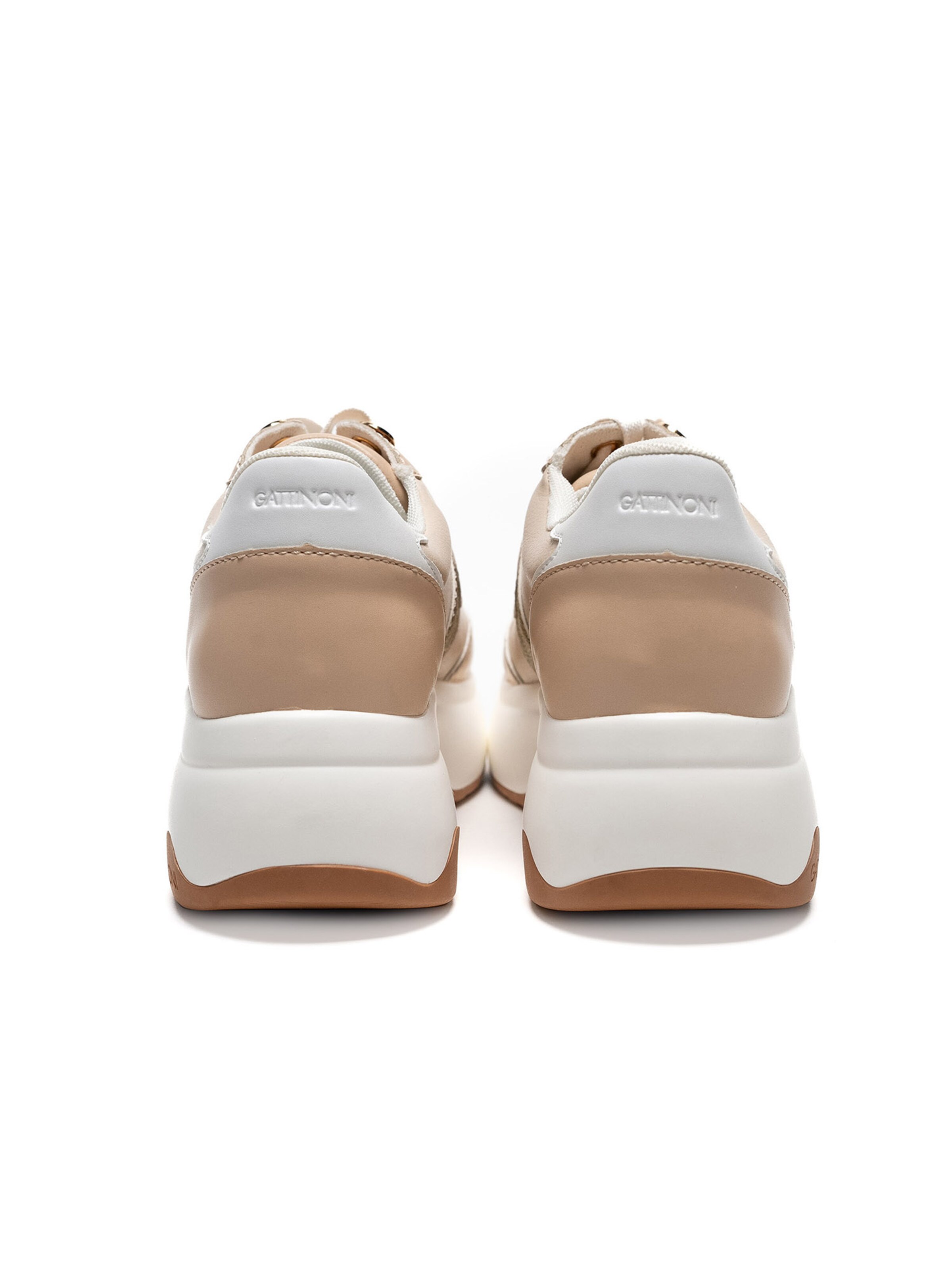 Baskets basses Gattinoni en beige