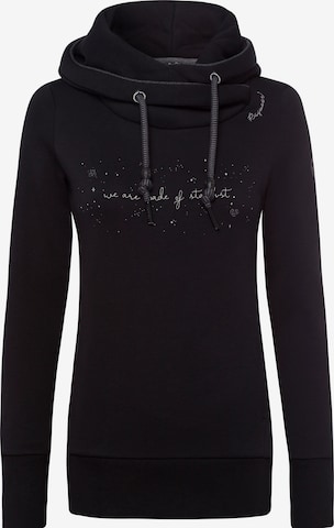 Ragwear Sweatshirt in Black: front