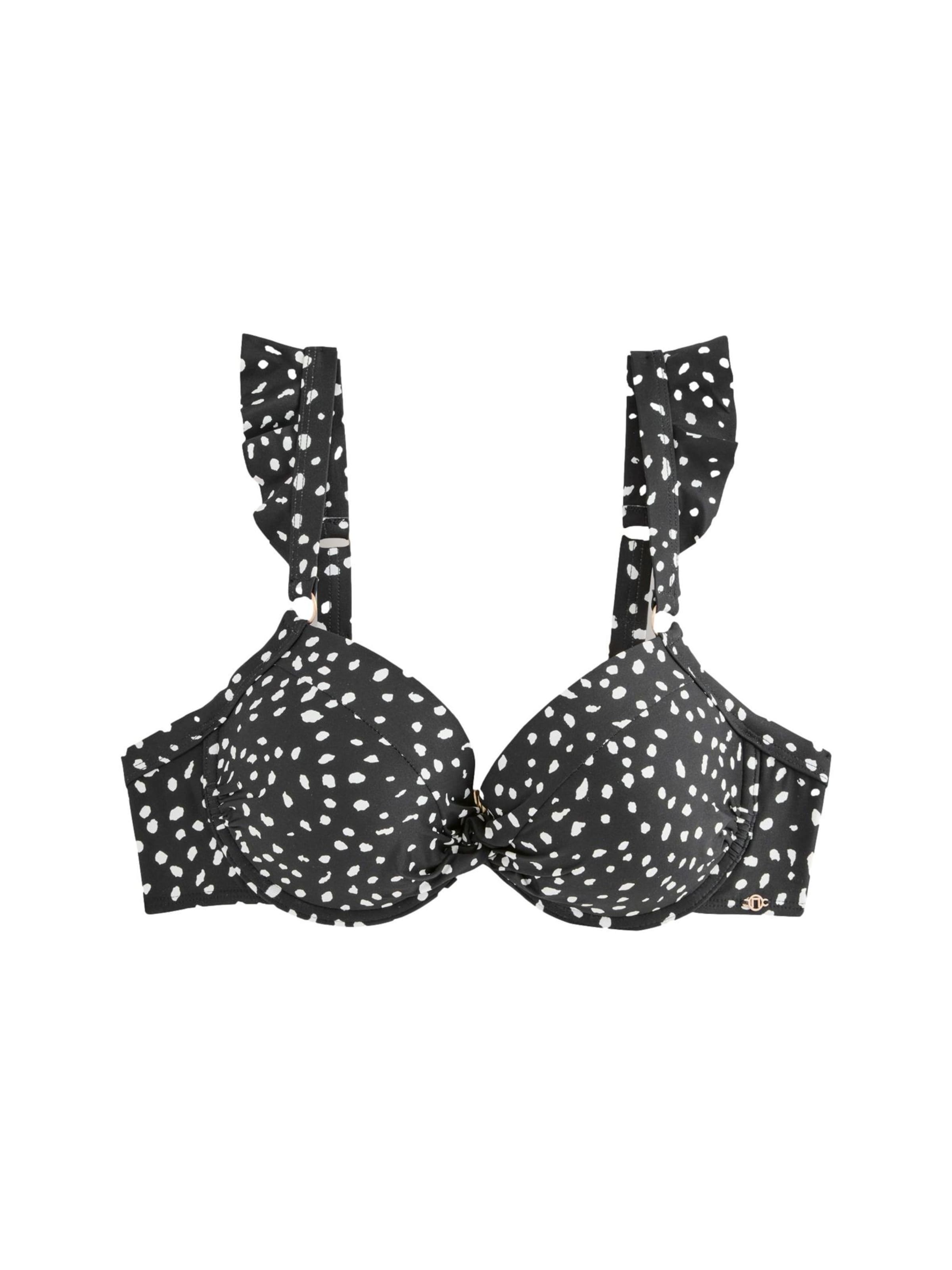 Next Balkonetová Horní díl plavek – černá: přední strana