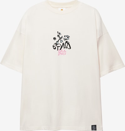 Pull&Bear Paita 'BRAULIO AMADO' värissä sininen / vaaleanpunainen / roosa / musta, Tuotenäkymä