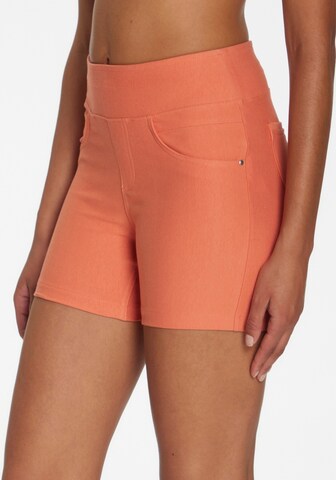 H.I.S Skinny Shorts in Orange: Vorderseite
