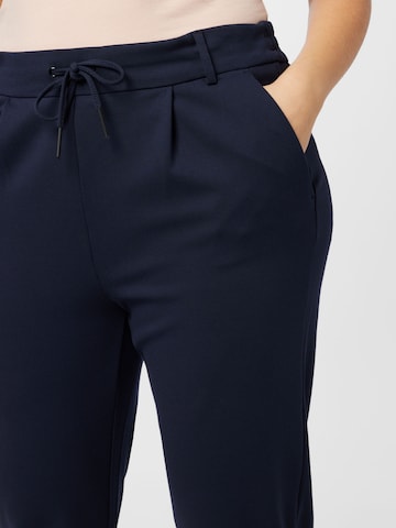 ONLY Carmakoma Regular Pleat-Front Pants 'Goldtrash Classic' in Blue