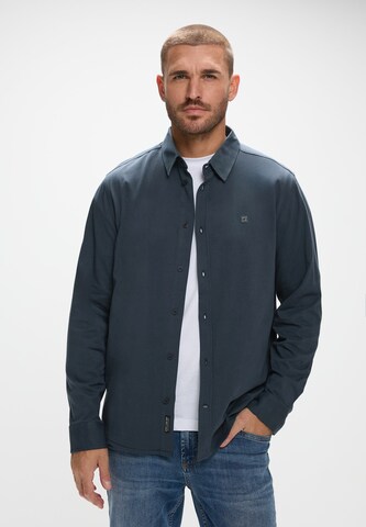 Street One MEN Regular Fit Hemd in Blau: Vorderseite