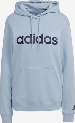 ADIDAS SPORTSWEAR Athletic Sweatshirt 'Essentials Linear' in Blue: front