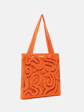 PINKO Handtas 'PINKO SHOPPER CROCHET GEOMETRICO BORSA' in Oranje