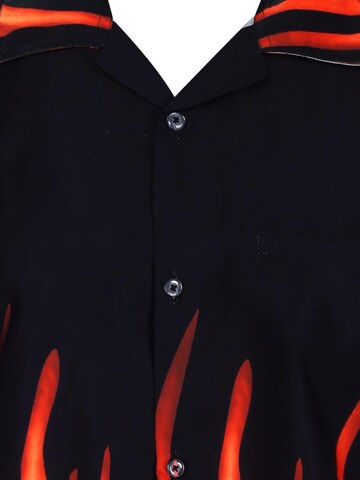 King Kameha Shirt 'Flames' in Orange