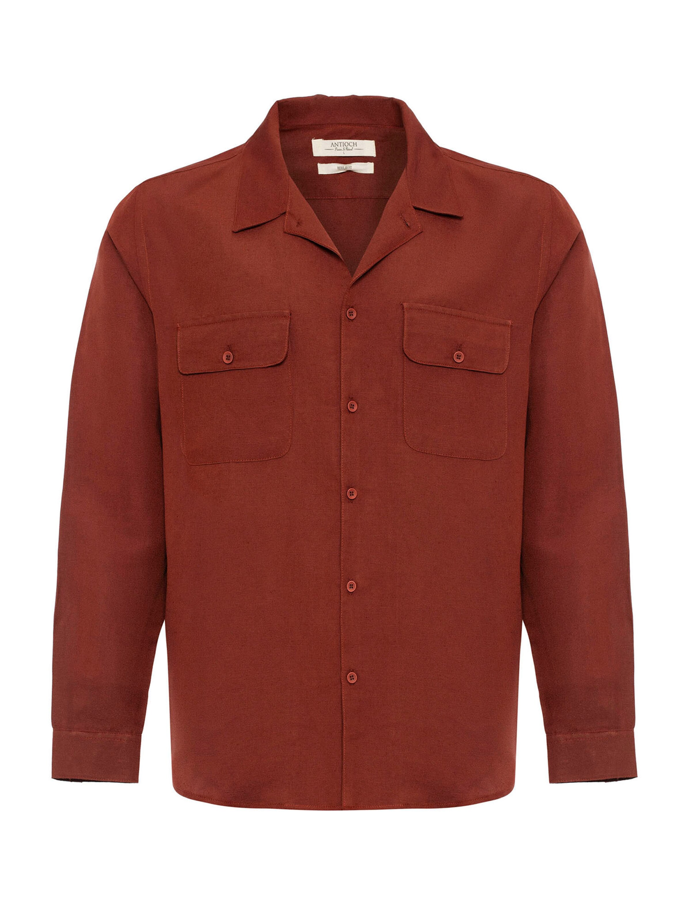 Antioch Regular fit Overhemd in Rood: voorkant