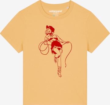 Watapparel Shirt 'Cowgirl' in Geel: voorkant