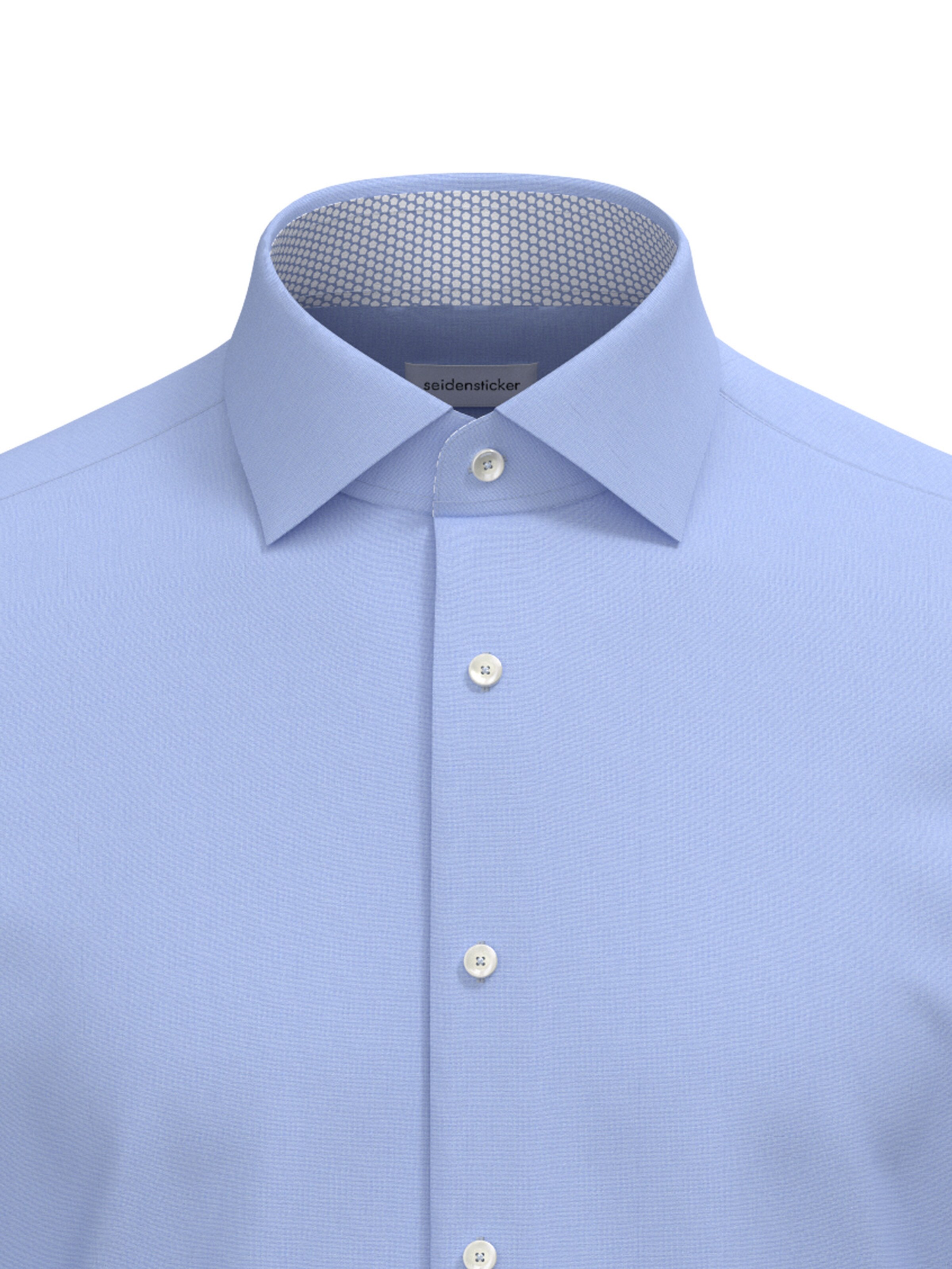 Coupe slim Chemise business 'Schwarze Rose' SEIDENSTICKER en bleu